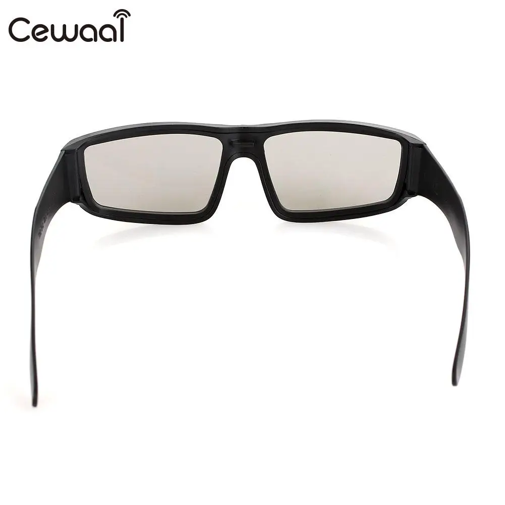 Cewaal Пластик ABS игры 3D очки ЖК-дисплей круговые поляризационные очки Мини DVD 3D очки