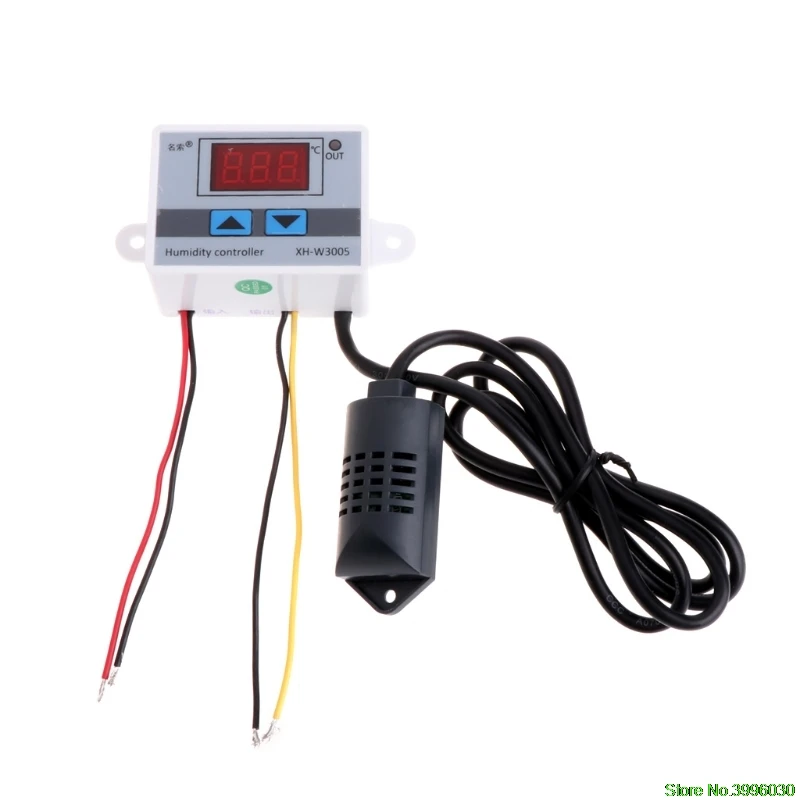

12V-220V Digital Humidity Control Controller Switch hygrostat Hygrometer Sensor