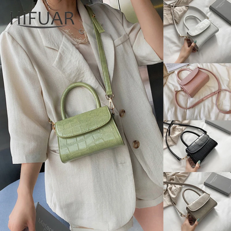 

Women Flaps Pattern Crossbody Bags Female Small Chain Handbag PU Leather Shoulder Bag Ladies Designer Evening Handbags