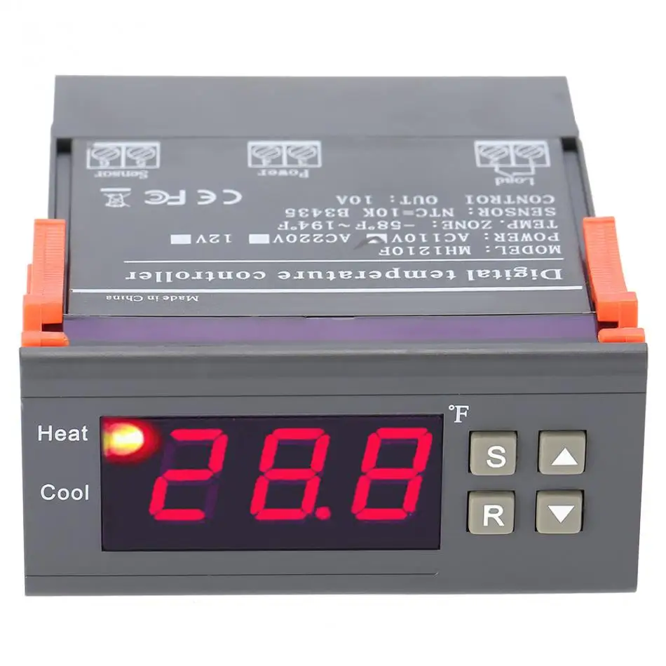 MH1210F 110V Цифровой термостат для холодильников термостат-58-194 датчик по Фаренгейту