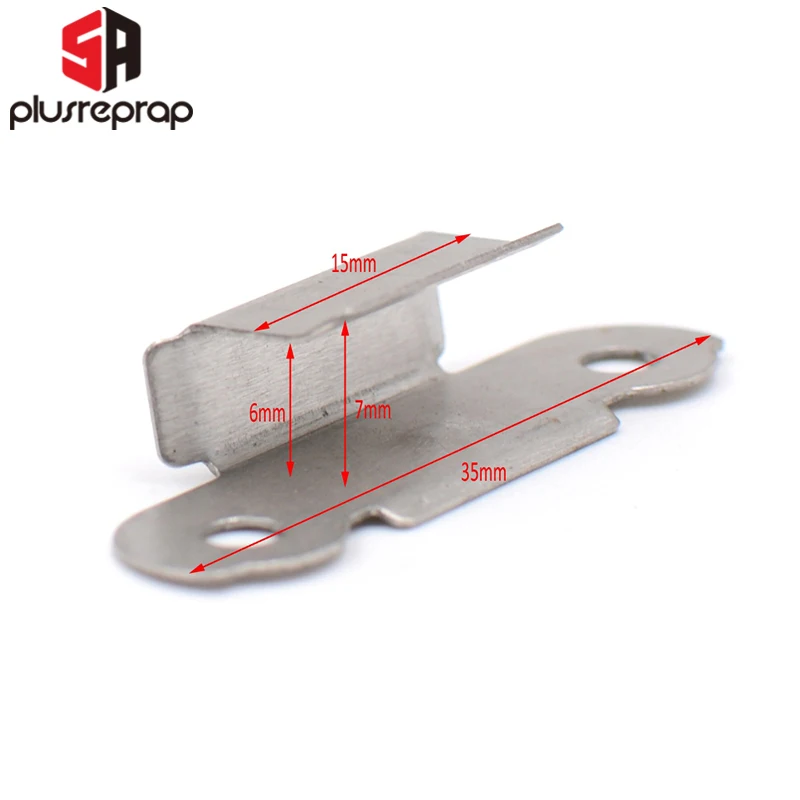 4PCS Steel Heated Bed Clip UM2 or Ender 3 Heatbed Clamp for 3D Printer Build Platform Glass Retainer