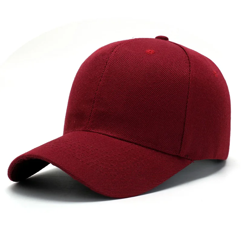 Модная мужская и женская кепка для гольфа, бейсболка, хлопковая Защита от солнца, бейсболка, кепка, кепка, бейсболка в стиле хип-хоп, Волшебная Регулируемая Кепка P1 - Цвет: Бургундия
