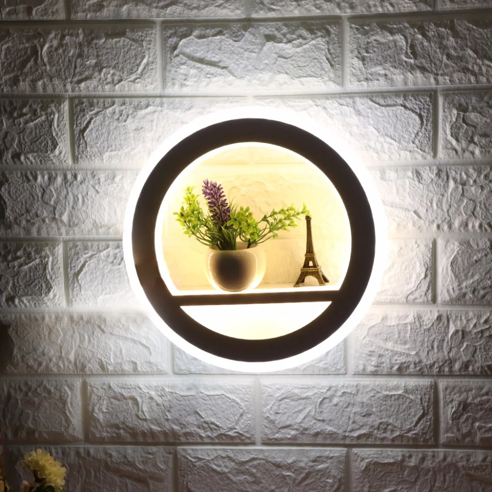 

220V Acrylic Modern Led Light Creative Double Color Lamp Bedroom Wall Mouted 3-5Square Meters