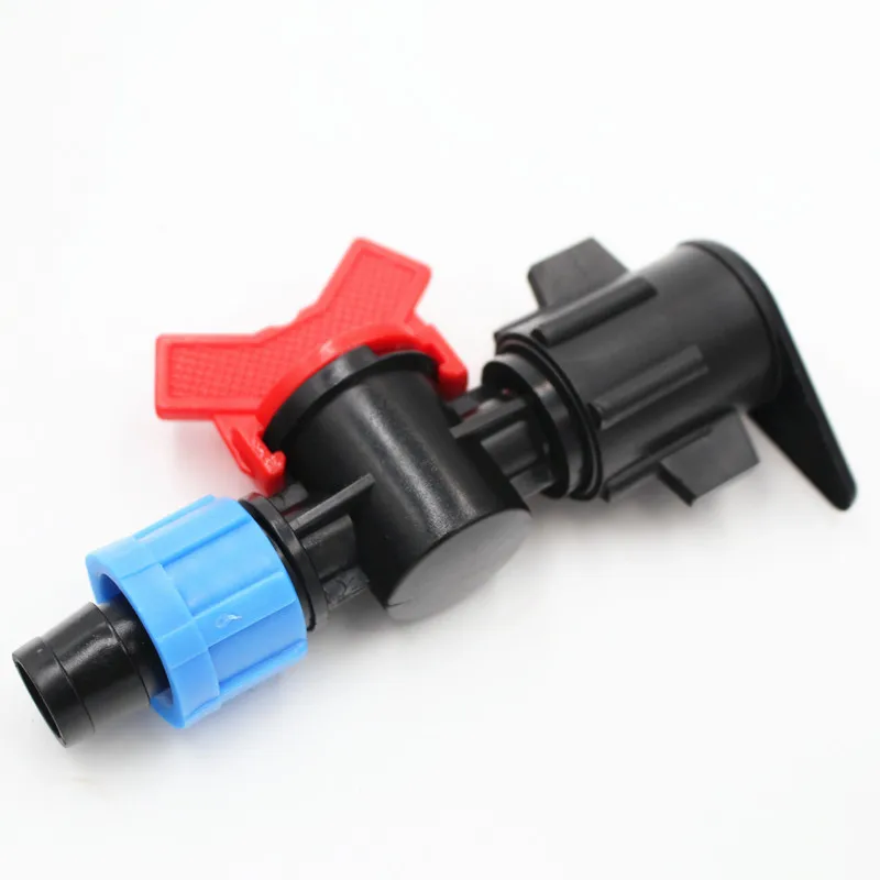 

20pcs Dn17 Tape Valve For Lay Flat Hose Mini Valve For Driptape Lock Nut Fittiings For Tap Micro Drip Irrigation Accessory Y111