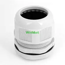 Светло-серый пластиковый водонепроницаемый кабельный сальник разъем Locknut M50x1.5