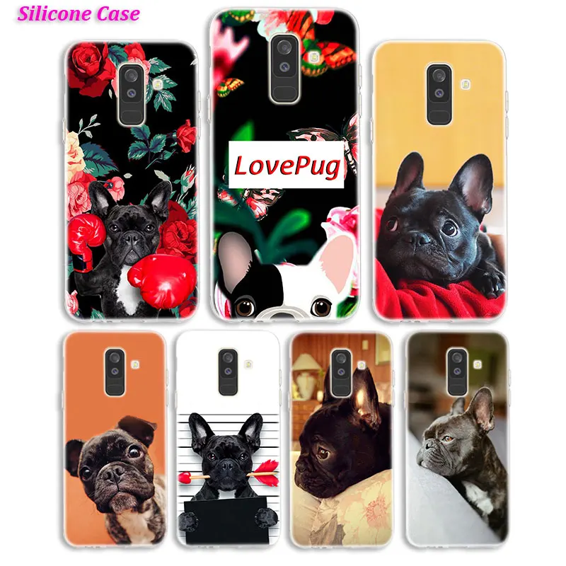 

Silicone Phone Case French Bulldog Dog PUG for Samsung Galaxy A8S A6S A9 A8 Star A7 A6 A5 A3 Plus 2018 2017 2016 Cover