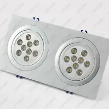 18 Вт 2X9 Вт высокой мощности 18 светодиодный потолочный светильник гриль лампы Яркие
