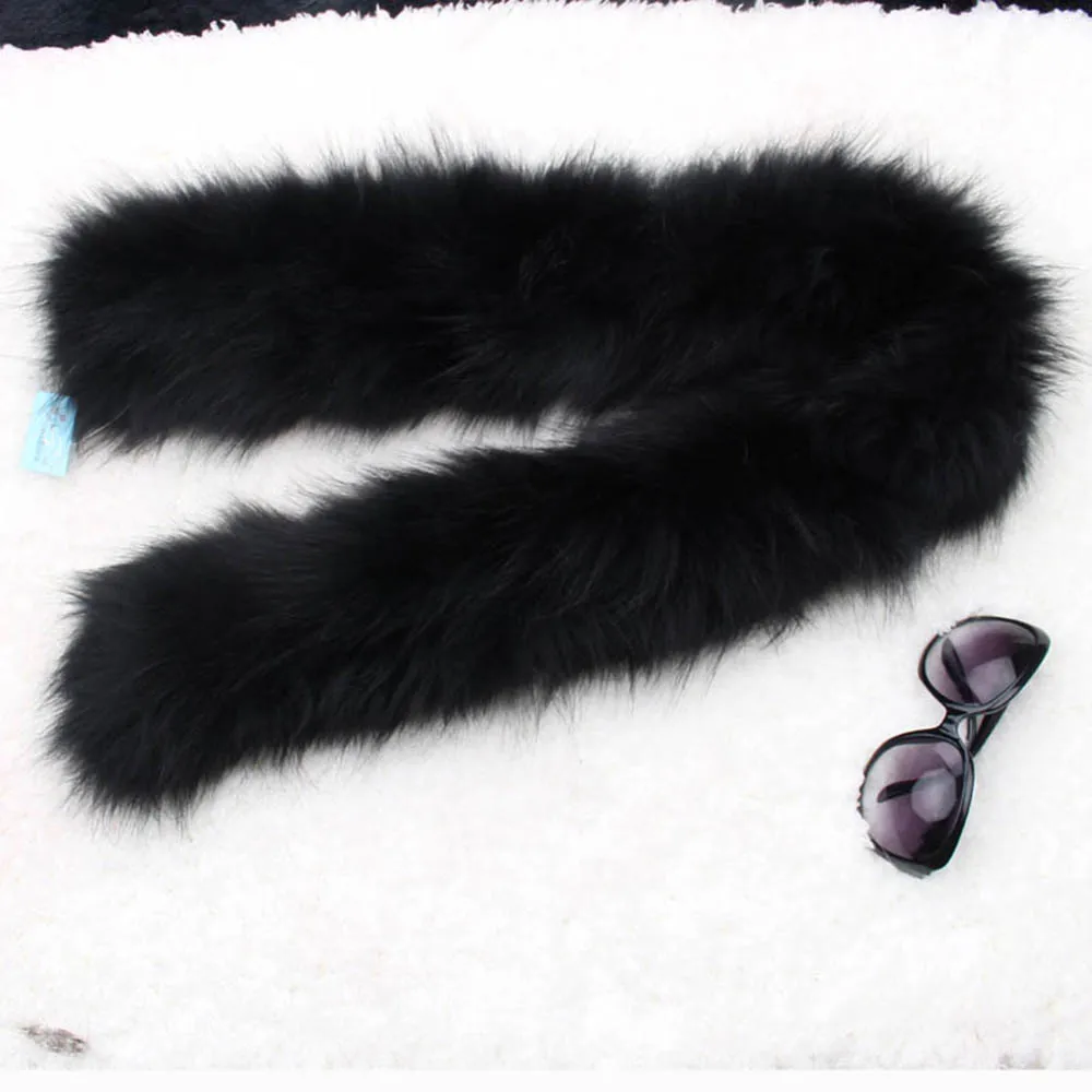 fox fur scarf black color 2