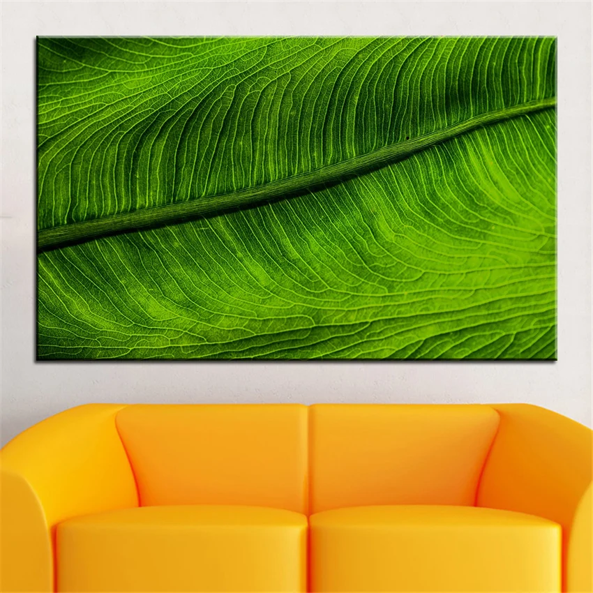 Large size Printing Oil Painting green leaf Wall painting Decor Wall