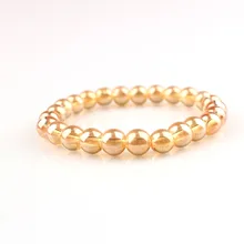 Sunsee sunling модный браслет "Шампань" и браслеты 8 мм натуральный камень браслет из бисера для женщин и мужчин ювелирные изделия ручной работы