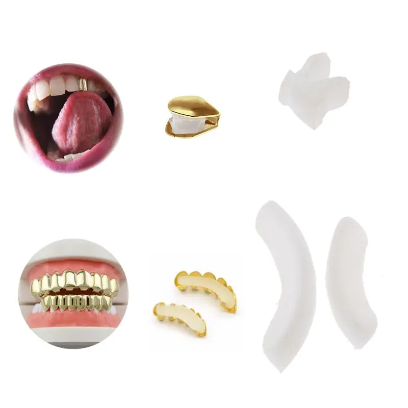

Silicone Grillz Mold Bars Fitting Grill Teeth Cap Replacement One Size Fits All