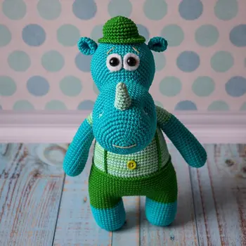 

crochet toys amigurumi rattle hippo