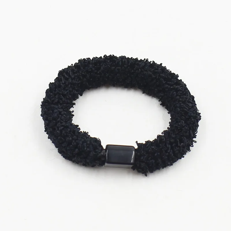 Black Colour AIKELINA, новая мода, большие размеры, 4 цвета, прорезиненные резинки для хвоста, держатели для женщин и девушек, резинки для галстука, черные, разные цвета, горячая распродажа - Цвет: Black Colour
