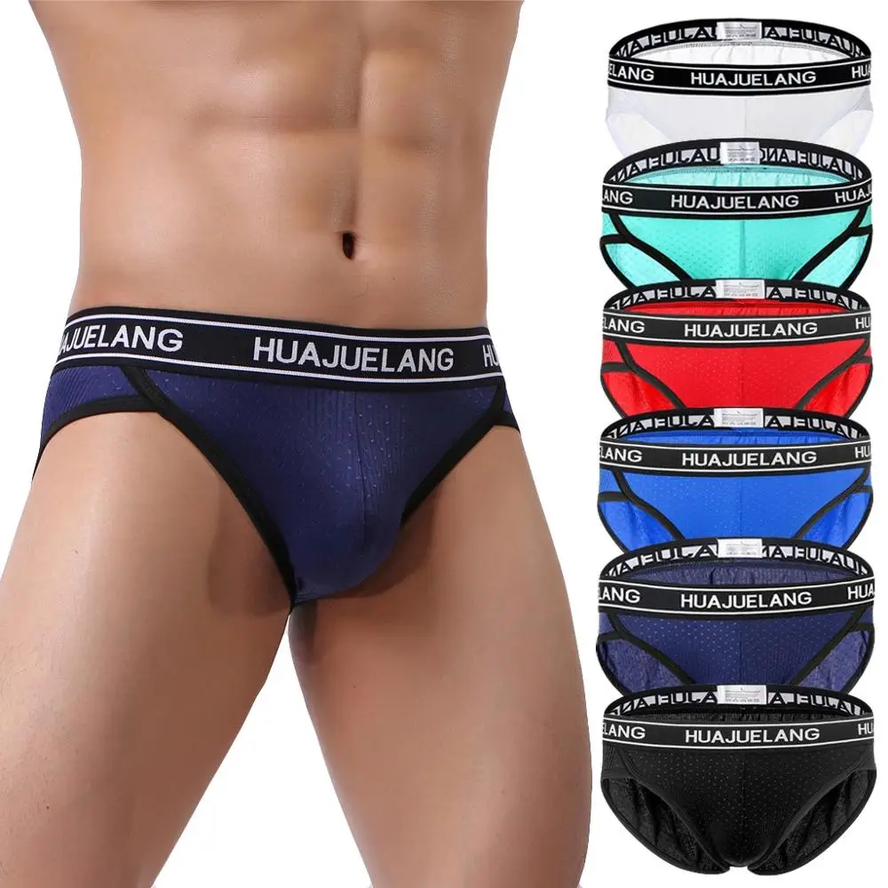 

Men's Mesh Low Waist Underwear Soft Breathable Knickers Short Sexy Briefs Boxer Shorts Plus Size Boxers Mens Underwear J8@