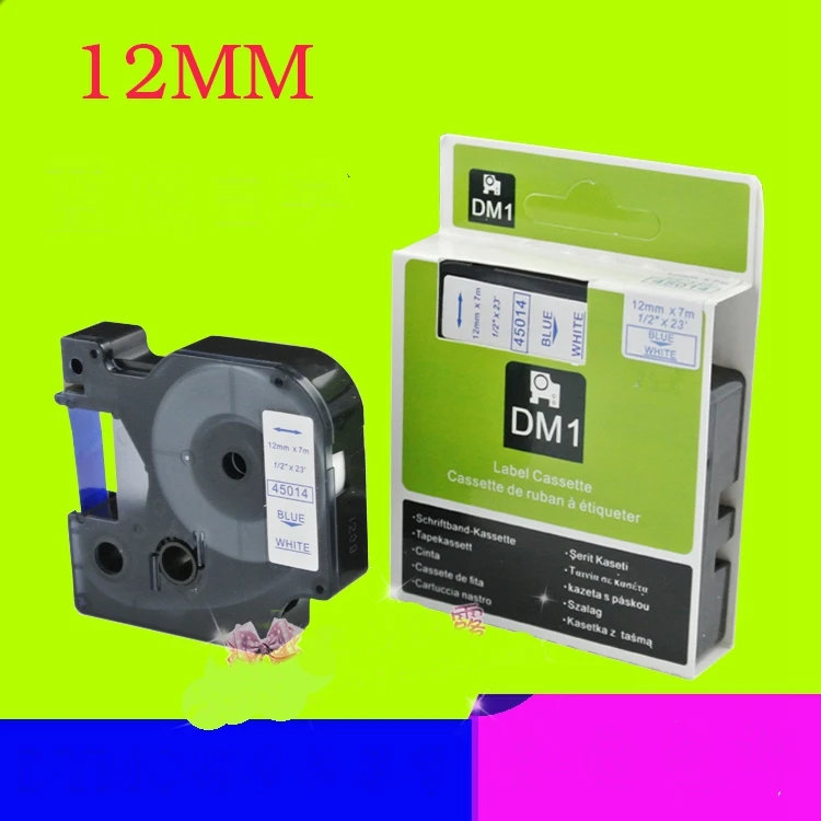 

12mm Label ribbon For LM-PNP LM-160 LM-210D LM-280 Labeling machines Made in China 12mm white black 12mm yellow black Red black