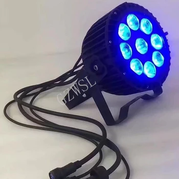 

12pcs/lot factory cheap waterproof 9*15W RGBWA+UV 6IN1 Outdoor IP65 waterproof stage LED Par Light