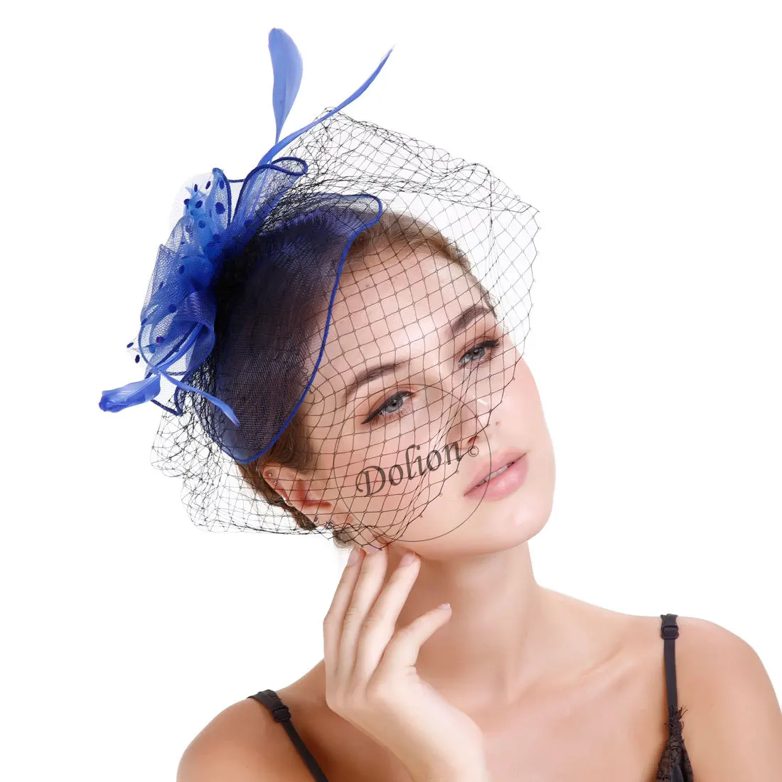 Новые женские фетровых шляпа женский Британский стиль вечерние шляпа девушки свадебные Hearwear Свадебные вечерние вуаль Hat моды перо шляпа