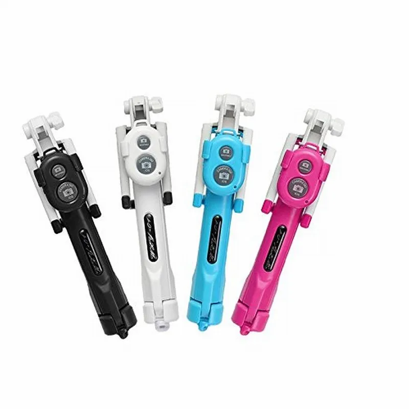 Portefeuille Bluetooth Selfie Mobile Phone Holder Stick Tripod Stand For iPhone 7 Plus 5S 6 6s SE 8 Xiaomi redmi 4x mi6 Monopod (7)