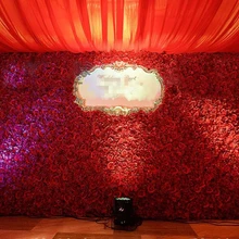 3 м х 3 м Макс свадебный цветок фон Искусственный Красный цветок стены свадьба сцена украшения