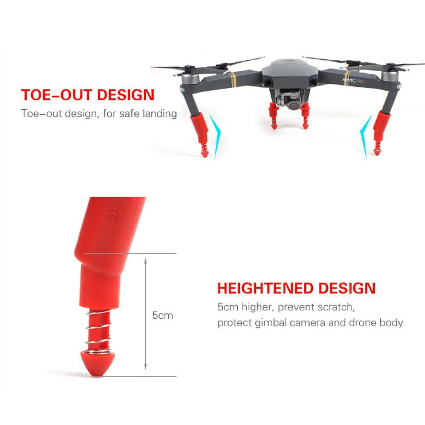 Амортизирующее шасси для DJI Mavic Pro усиленные стабилизаторы Gimbal Protector посадочное