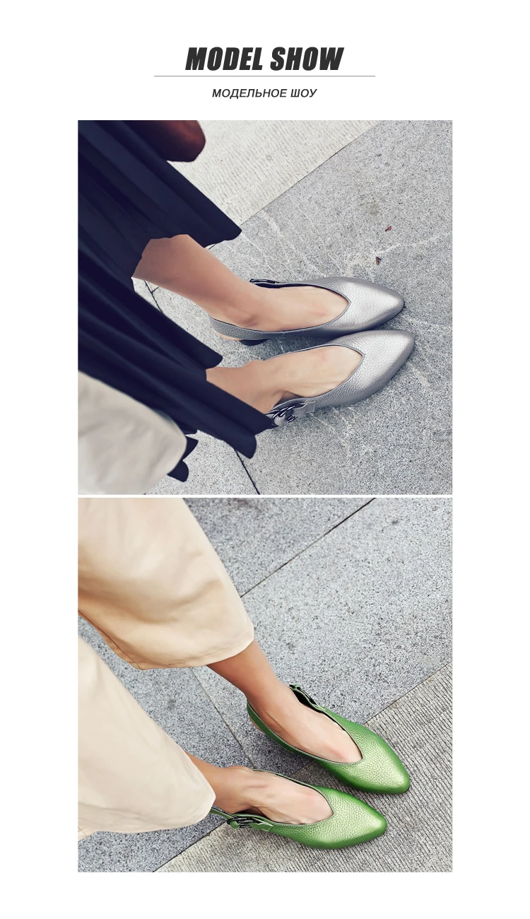Сандалии из натуральной кожи ручной работы женская обувь г. Высококачественные летние женские красные/Серебристые туфли с закрытым носком на среднем каблуке, большие размеры 10, 41, 42