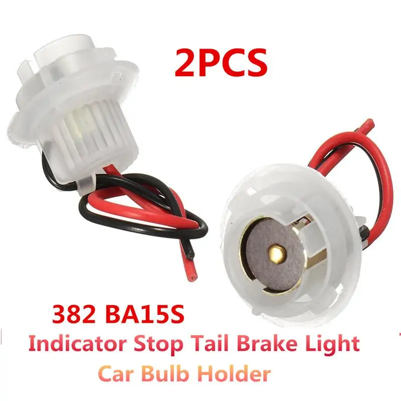 Replacement Car Bulb Holder CONNECTOR Indicator Stop Tail Brake Light 380 BA15D