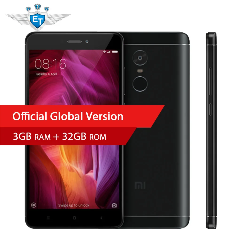 bilder für Globale Version Xiaomi Redmi Hinweis 4 Smartphone Snapdragon 625 Octa-core CPU 3 GB RAM 32 GB ROM 5,5 zoll 1080 p Display 13MP FCC CE bilder für Globale Version Xiaomi Redmi Hinweis 4 Smartphone Snapdragon 625 Octa-core CPU 3 GB RAM 32 GB ROM 5,5 zoll 1080 p Display 13MP FCC CE