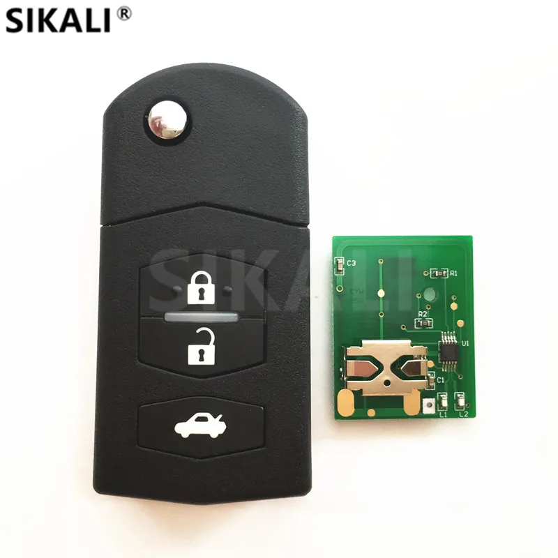 

3 Buttons Remote Car Key for SKE126-01 M2/M3/M5/M6 Vehicle Control Alarm 433MHz, 4D63 Chip Optional for Mazda
