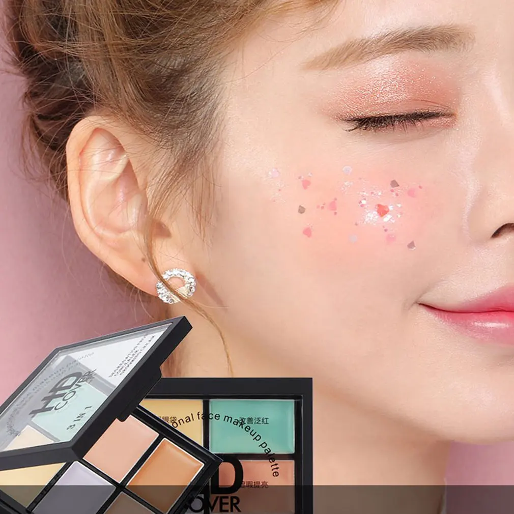Натуральный Профессиональный консилер палитры покрытие акне пятна многофункциональный макияж ремонт емкость осветить ню макияж красота