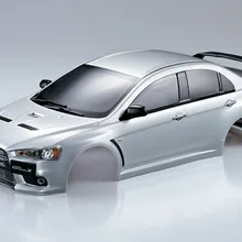 Killerbody 48004 1/10 на дороге масштаба "MITSUBISHII LANCERR Эволюция X готовые серебристый корпус(с