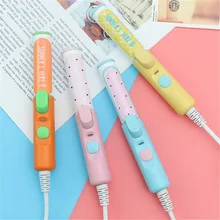 Стайлинг волос Электрический для завивки, выпрямления волос мини мультфильм чистое железо ролики Электрический мультфильм бигуди мультфильм выпрямитель