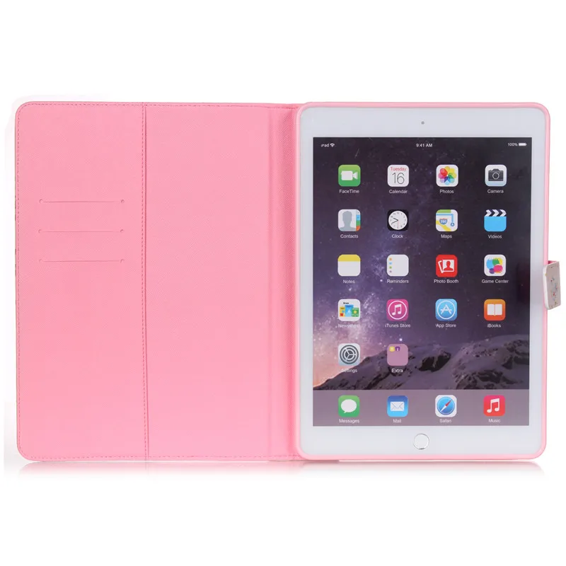 Case for iPad Air 2 PU Leather +Silicone Luxury Colorful Cute Tablet Stand Wallet Flip Cover Cases for iPad Air 2  iPad 6 9.7  (14)
