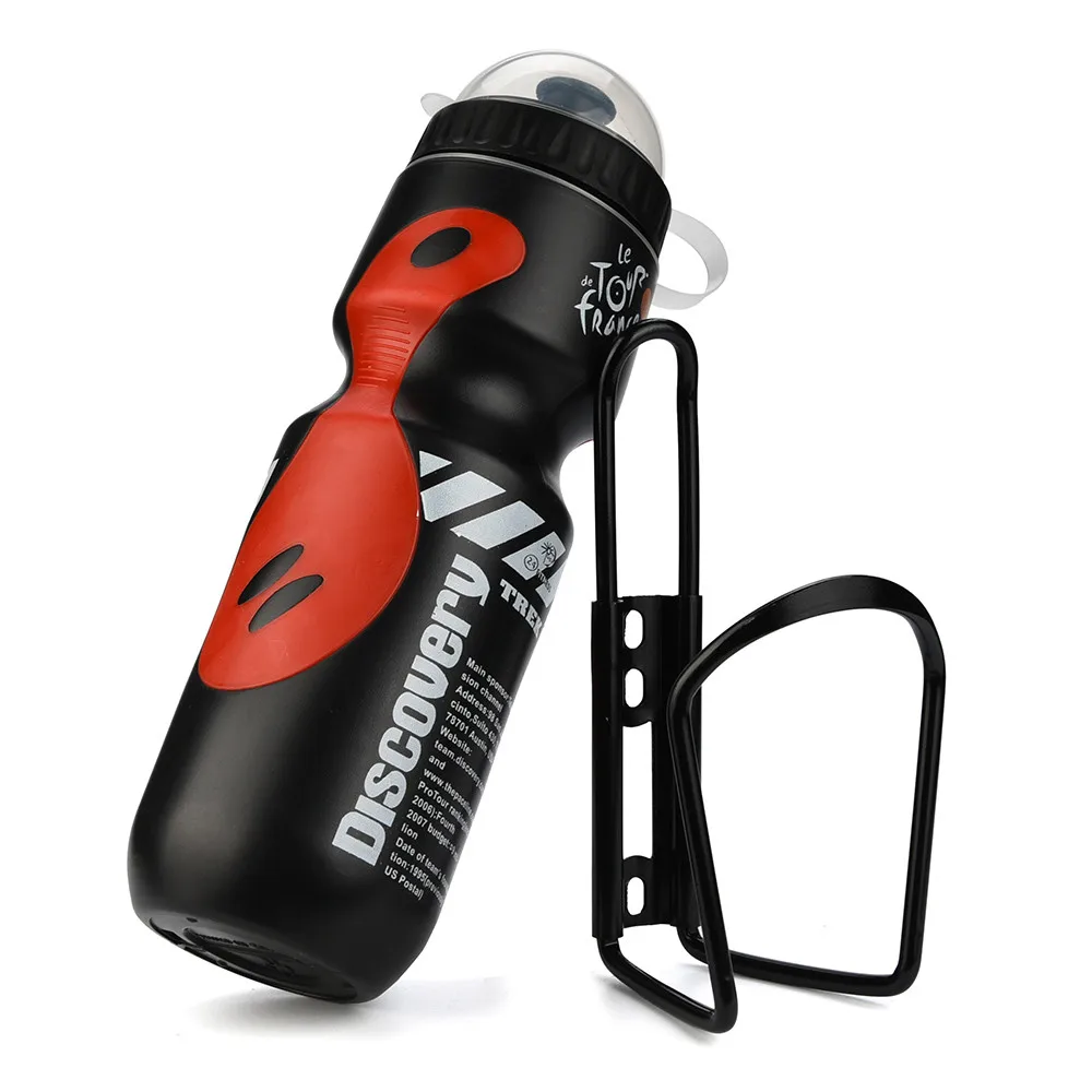 

Free Shipping 2Pcs 650ML Outdoor Water Bottle+Holder Cage Rack Mountain Cycling Bike Bicycle Kit light-weighted Aluminum alloy