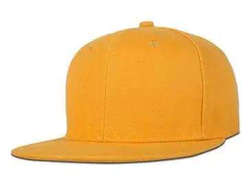 Популярный Для мужчин Женский Бейсбол Кепки можно носить задом наперед хип-хоп плоские шляпы однотонный теннисные Гольф Регулируемый Бейсбол Кепки s - Цвет: yellow