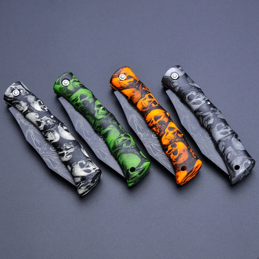 Mini plegable cuchillo de bolsillo de supervivencia para acampar de plástico mango fruta cuchillo doble hoja de acero inoxidable portátil al aire libre herramientas Mini plegable cuchillo de bolsillo de supervivencia para acampar de plástico mango fruta cuchillo doble hoja de acero inoxidable portátil al aire libre herramientas