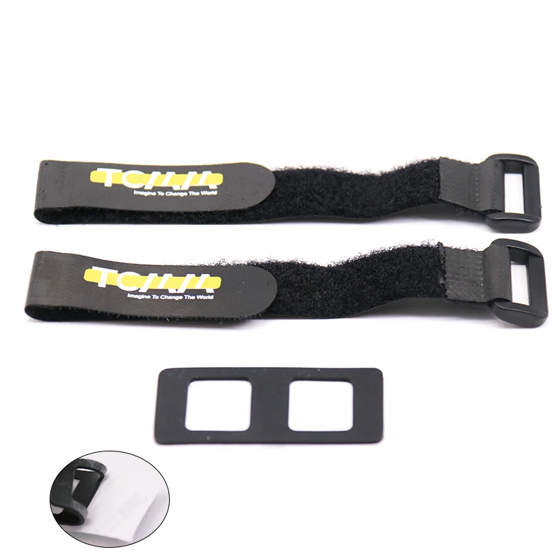 

TCMM Lipo Battery Straps & Non-slip Mat Belt Tie for RC FPV Racing Drone