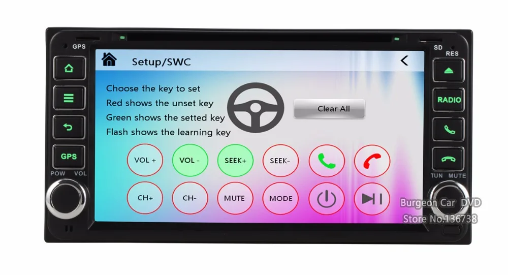 Top 6.95" Touch Screen Car DVD Player GPS Navigation for Toyota RAV4 Corolla EX Camry Vela Stereo Audio Bluetooth CD USB SD Radio 4