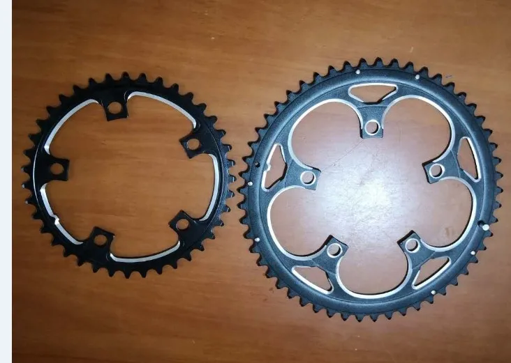 Double Chainring BCD110 53T 39T 34T 48T 50T Dual Disc 5 to 9 speed 3//32 Chain