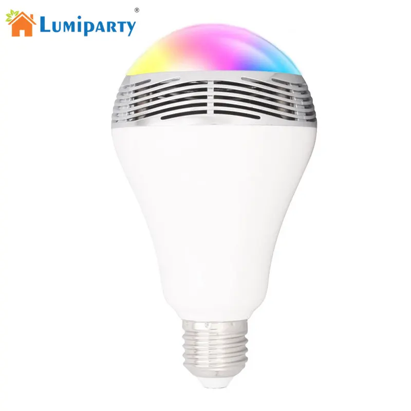 

LumiParty E27 RGB LED Bulb Wireless Bluetooth Speakers Light Music Playing Color Changing Lamps with Remote Control