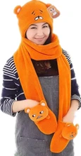 Himouto! Umaru-chan Plush Hat Cap with Gloves Mitten Umaru Doma Cosplay Costumes Sankaku Head Figure Plush Hat with Claw Pockets