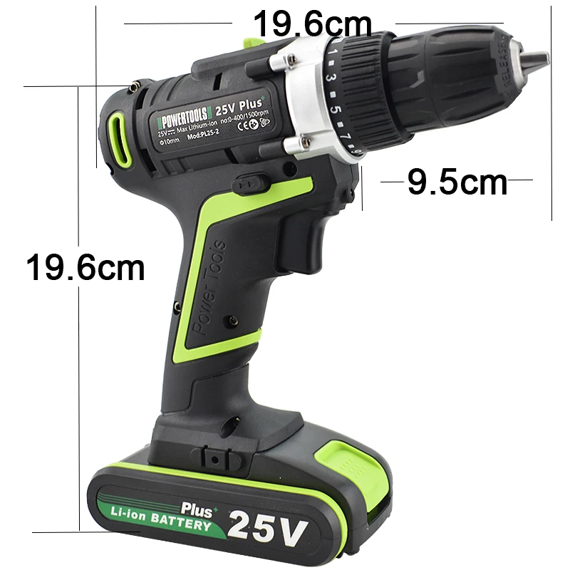 25v Plus cordless drill mini drill screwdriver