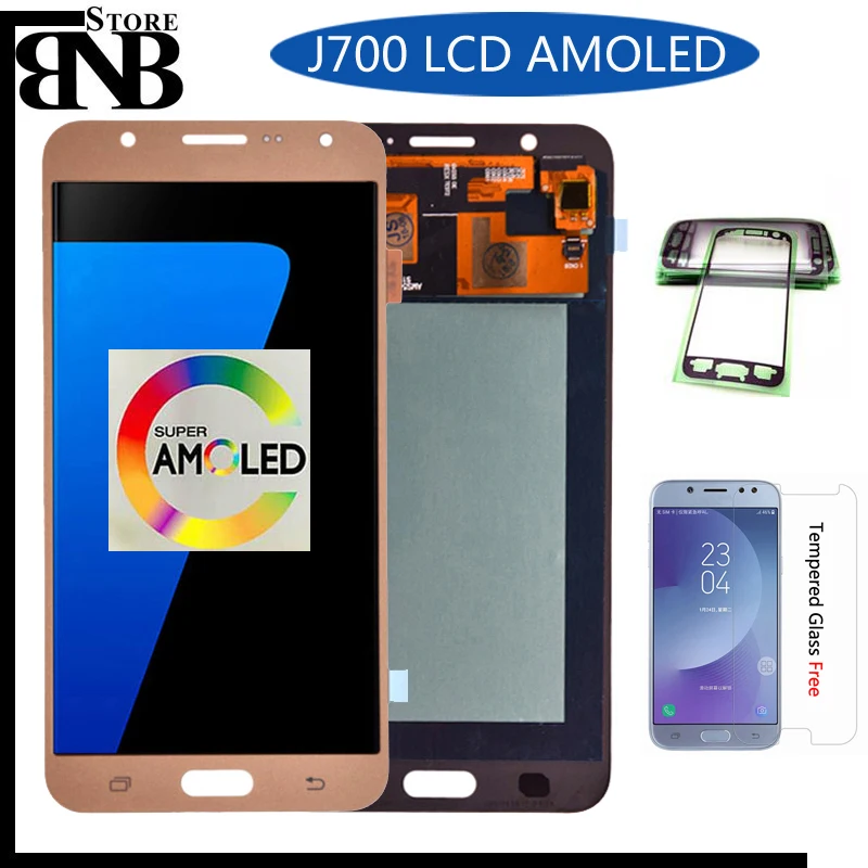 

Original AMOLED LCD For Samsung Galaxy J7 2015 J700 J700F J700H J700M LCD Display with Touch Screen Digitizer Assembly