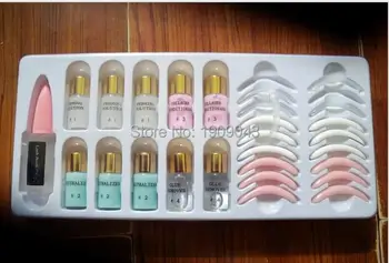

Free shipping 2 set/lot eyelash perm lotion Eyelash Perm Super Eyelash Curling Perm Kit Eyelash Wave Lotion Last up to 3 Months