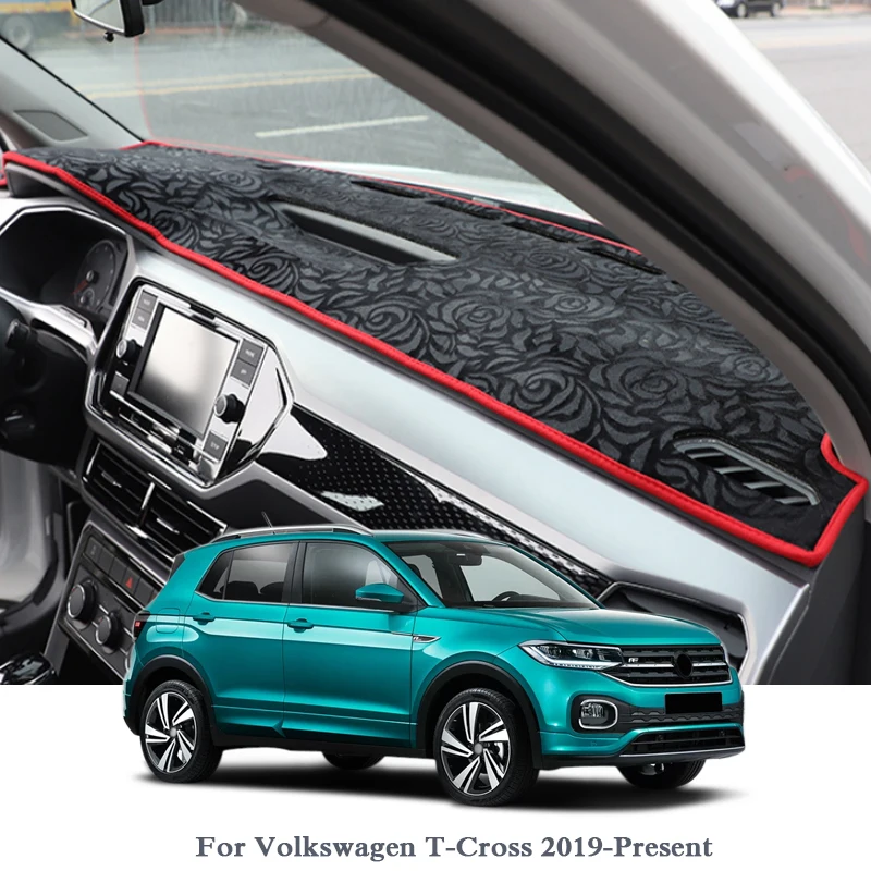 Для Volkswagen T-Cross-Н. В. Коврик для приборной панели защитный интерьер Photophobism Подушка автомобильный стиль авто аксессуар