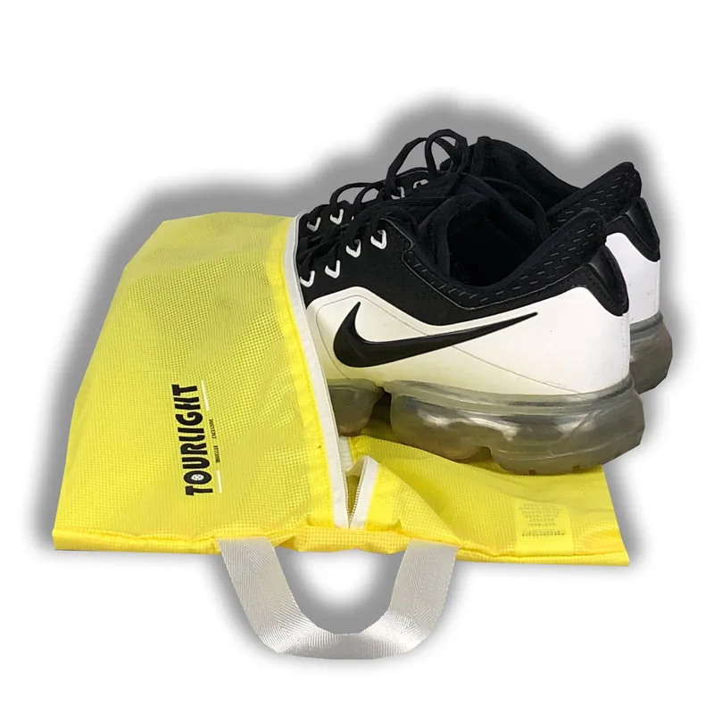 Водонепроницаемая Сверхлегкая складная сумка для обуви, дышащая ткань, Экологически чистая - Цвет: Цвет: желтый