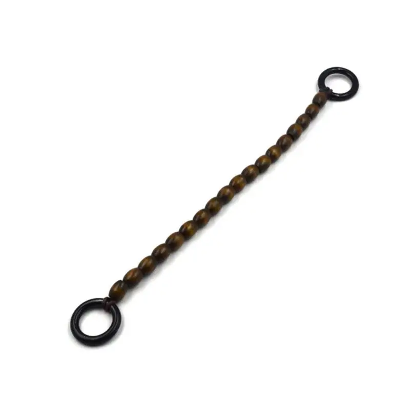 

THINKTHENDO High Quality 40cm Wooden Beads Rope Handles Diy Purse For Making Bag
