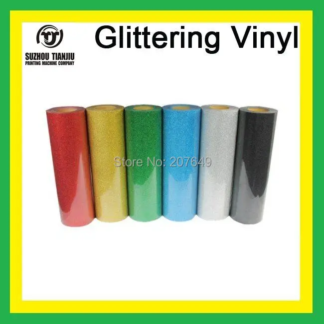 

100% Korea glitter heat transfer vinyl one meter 20"x40"/50cmX100cm diy cutter plotter vinyl