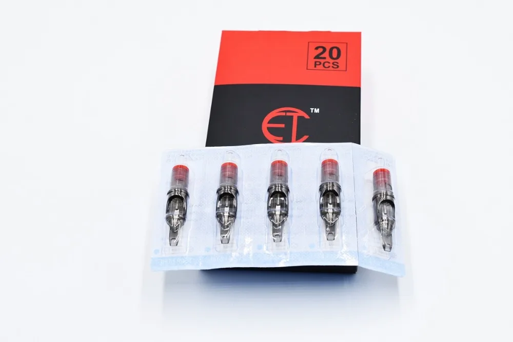 

ET Cartridges Disposable Gray Transparent Tips Magnum Cartridge Tattoo Needles C1009M1 20 PCS