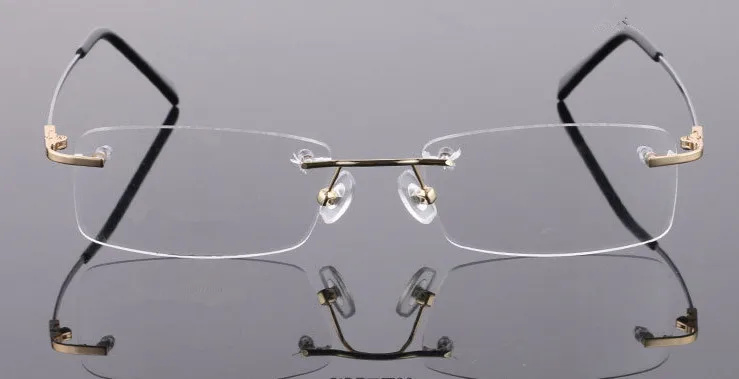 Eyesilove, титановая оправа для очков с эффектом памяти, Гибкая Металлическая оправа для очков без оправы, оправа для очков oculos de grau, оптическая оправа