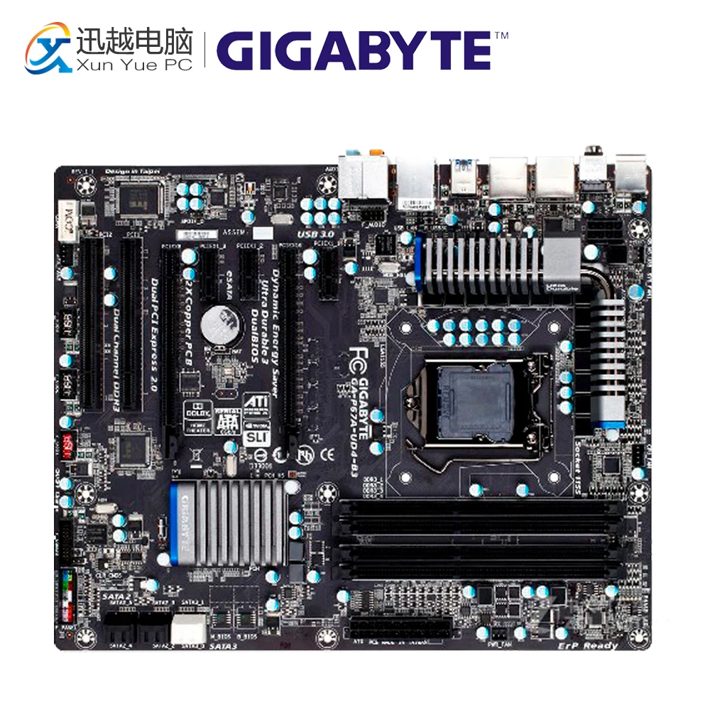 Gigabyte GA-P67A-UD4-B3 Desktop Motherboard P67A-UD4-B3 P67 LGA 1155 i3 i5 i7 DDR3 32G SATA3 ATX цена Gigabyte GA-P67A-UD4-B3 Desktop Motherboard P67A-UD4-B3 P67 LGA 1155 i3 i5 i7 DDR3 32G SATA3 ATX цены онлайн